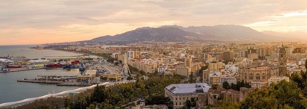 Malaga panoramic view